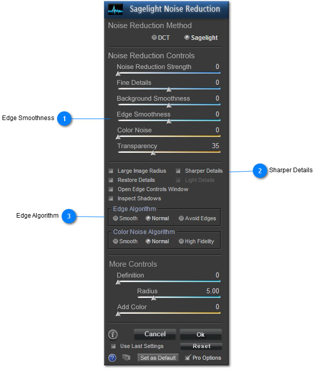 Pro Controls (Sagelight Mode)